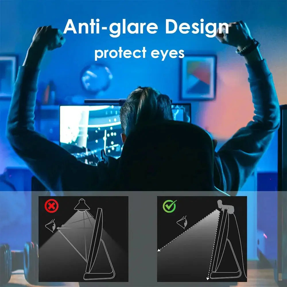 RGB LED Desk Lamp Dimmable Office Computer Eye-caring Table Lamps for Study Reading Screen Monitor Hanging Light Bar My Store
