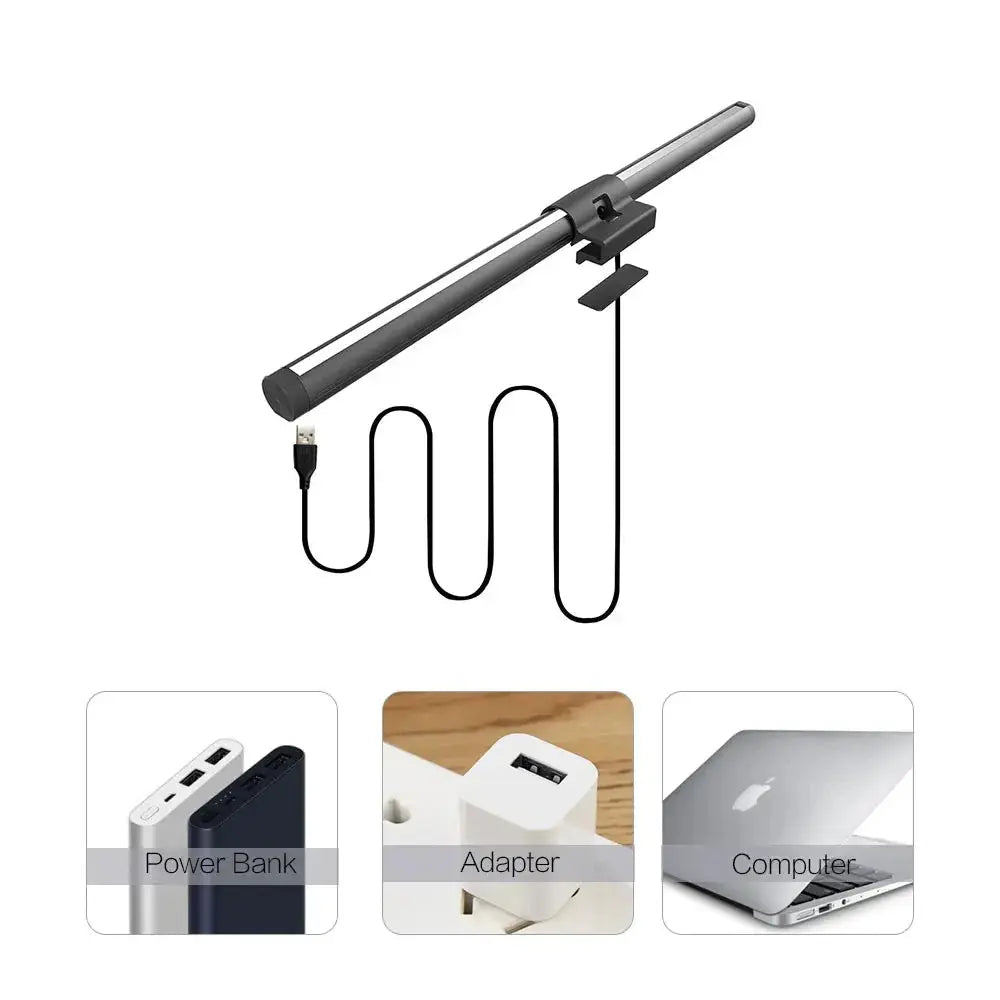 RGB LED Desk Lamp Dimmable Office Computer Eye-caring Table Lamps for Study Reading Screen Monitor Hanging Light Bar My Store