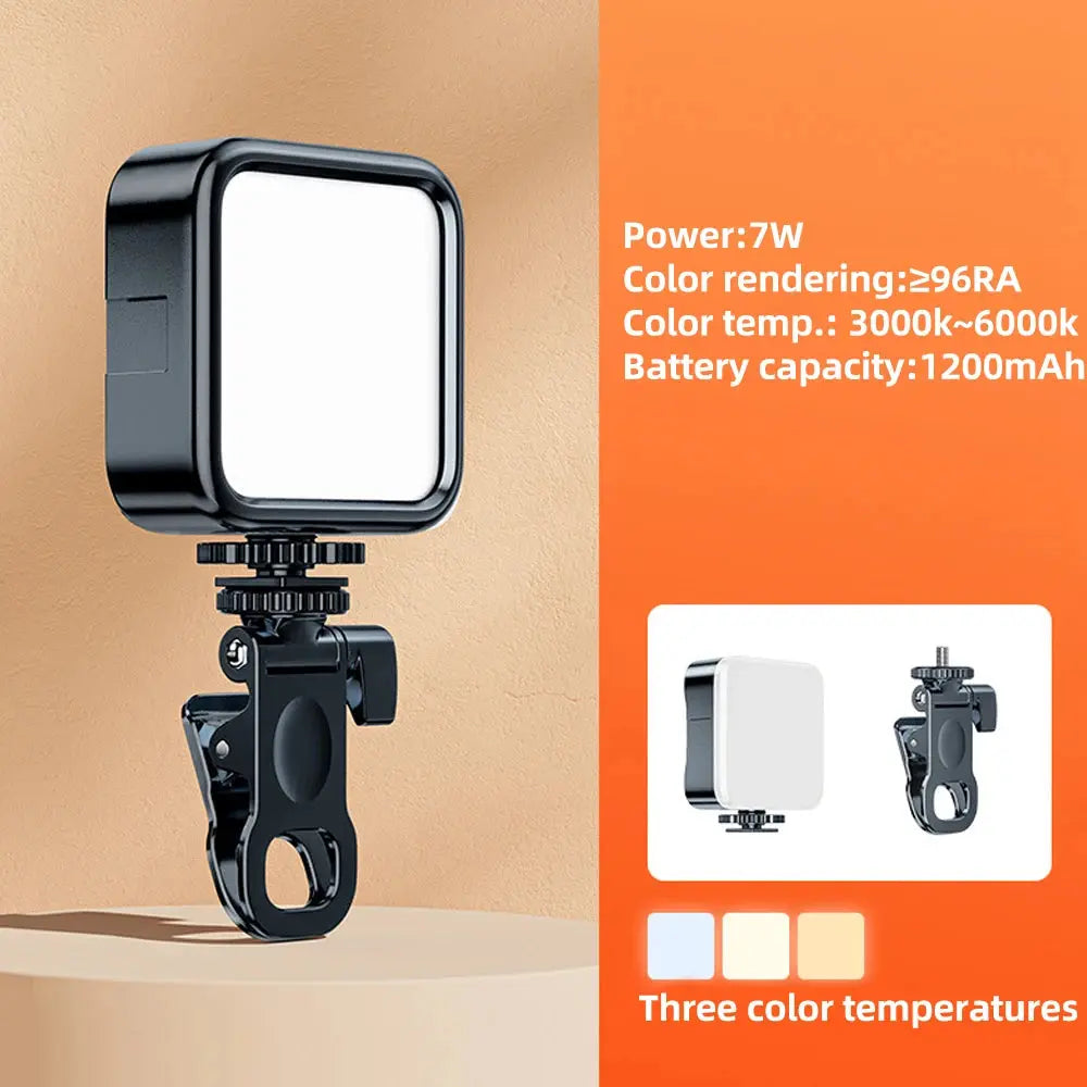 Portable LED Selfie Light for iPhone Samsung iPad Mobile Phone Laptop Clip Ring Flash Fill Light Photo Video Photography Lamp My Store
