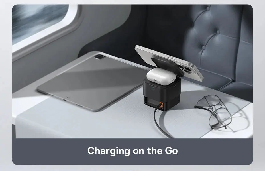 Baseus 3 in 1 25W Magnetic Wireless Charger Stand 15W Fast Wireless Charging Desktop Dock Station For iPhone16 15 14 13 Airpod My Store
