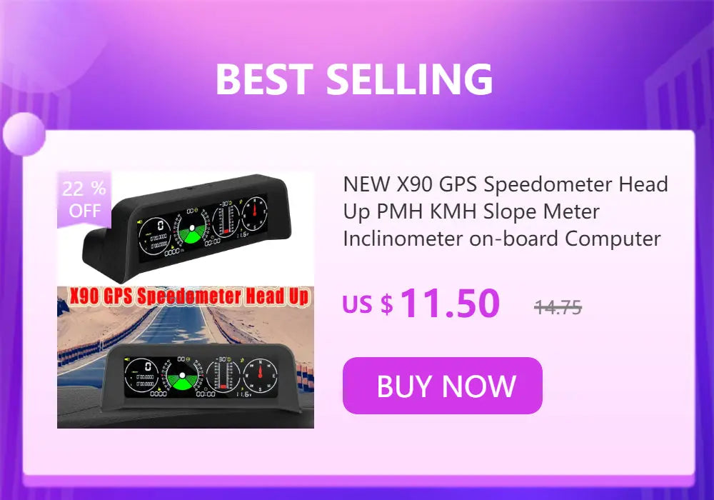 HUD P10 OBD2 Digital Car Head Up Display Speedometer Tachometer Battery Voltage Oil Pressure Coolant Temp Smart Car HUD Gauge My Store